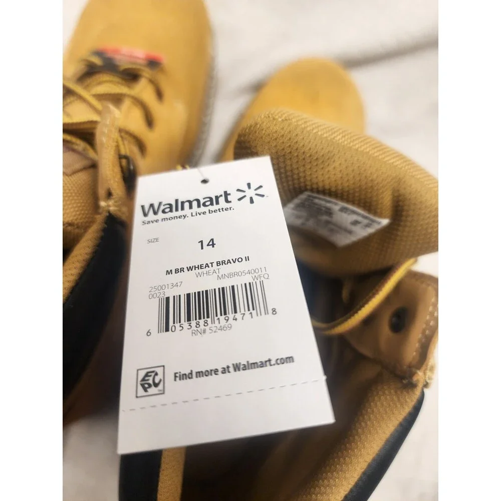 Brahma Leather Work Boots Steel Toe Wheat Bravo II Men Size 14 NWT